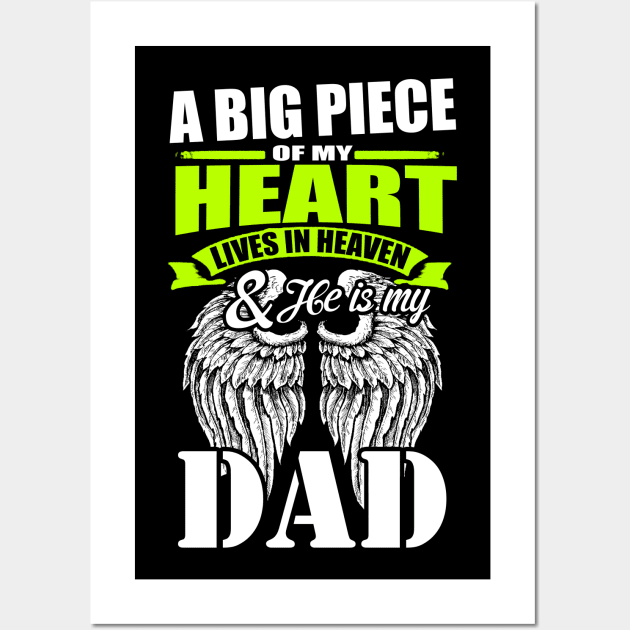 A Big Piece of My Heart is Dad Wall Art by Subway